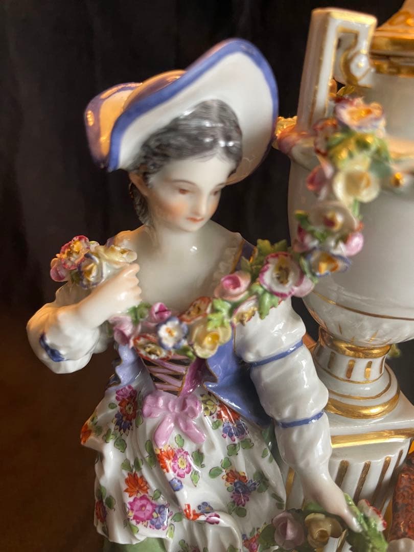 【美品】古マイセン フィギュリン 1級品