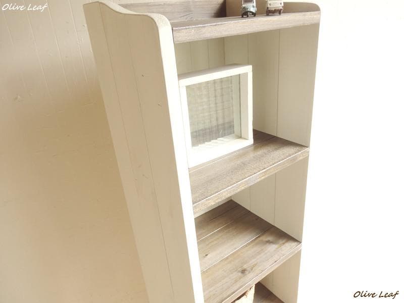 サイズ、デザインオーダー可！6段スリムキャビネット●シャビーエスプレッソ受注製作