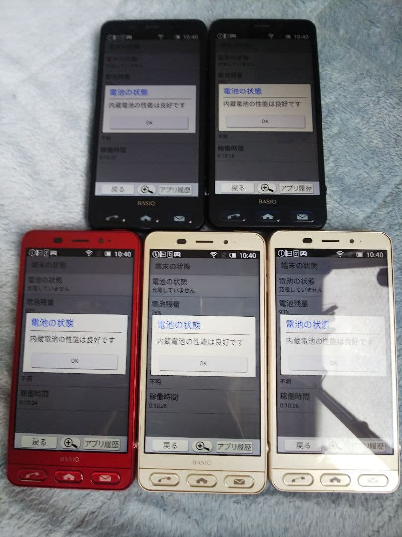 BASIO2 SHV36 16GB android6 Simフリー5台