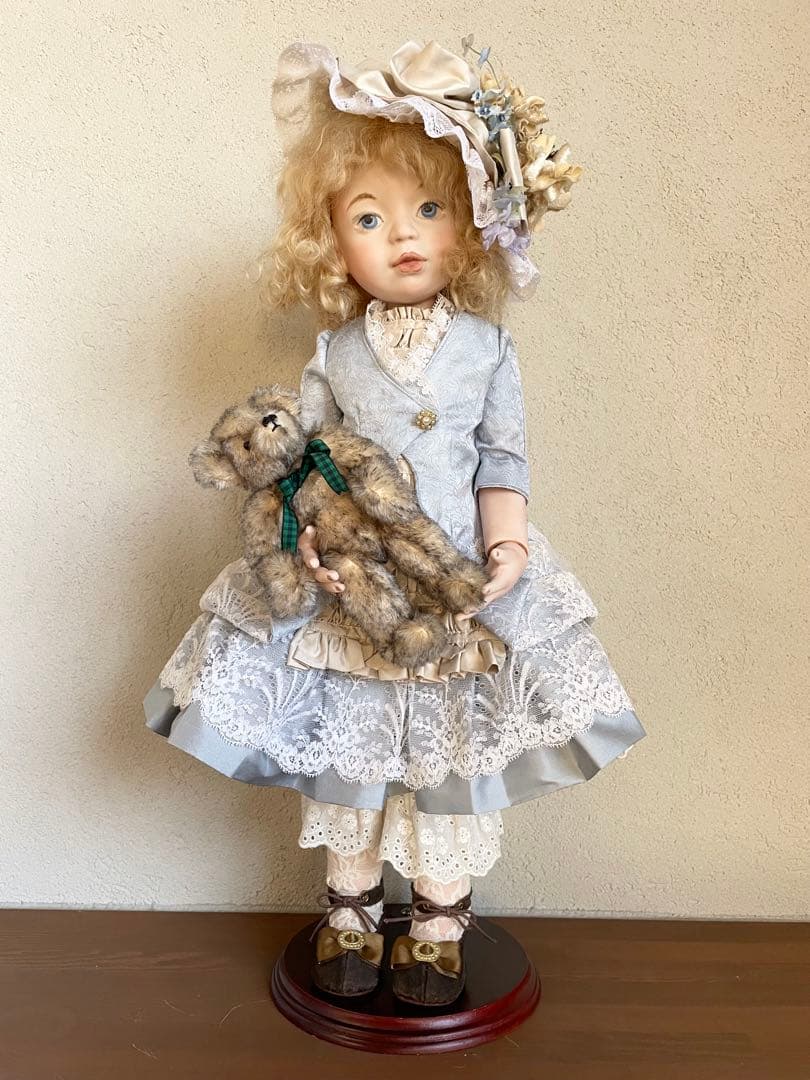 ビスクドール ハンドメイド 創作人形 アンティークドール テディベア ビクトリア