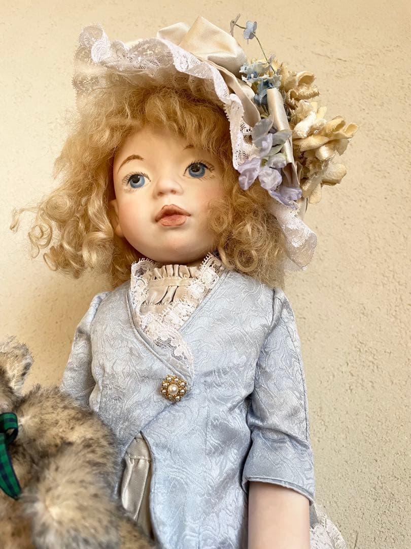 ビスクドール ハンドメイド 創作人形 アンティークドール テディベア ビクトリア