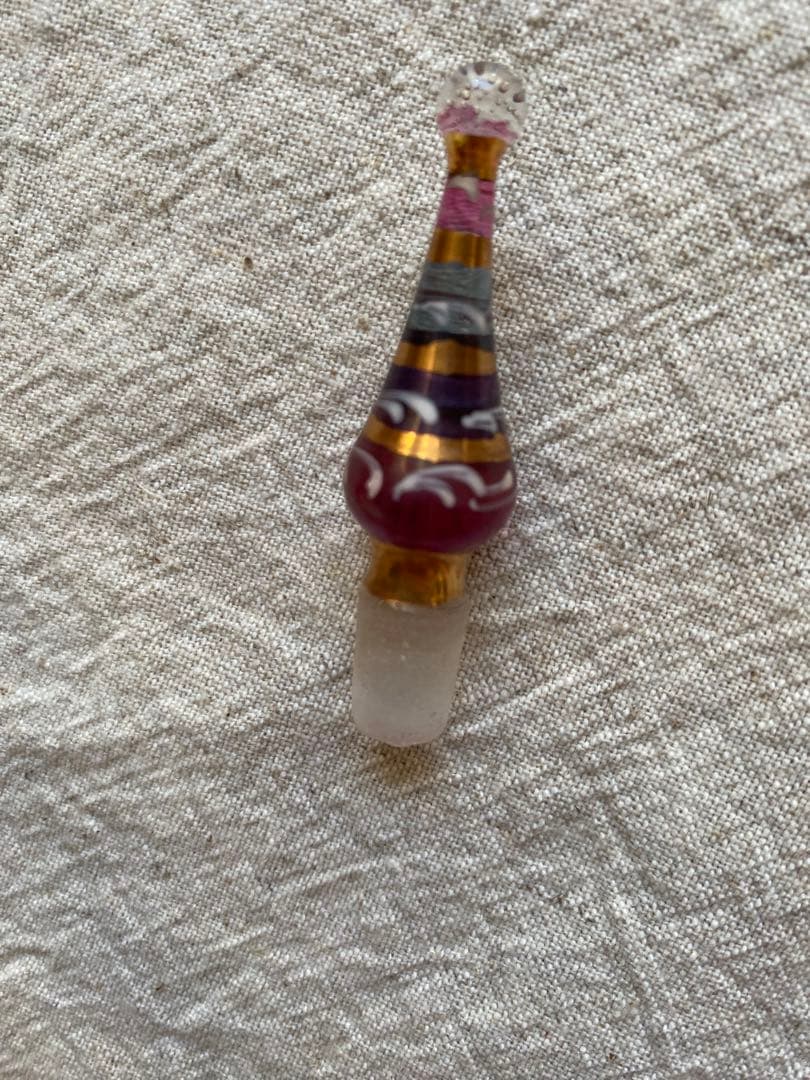 香水瓶　エジプト土産　パフューム　ガラス細工　アンティーク　一輪挿し