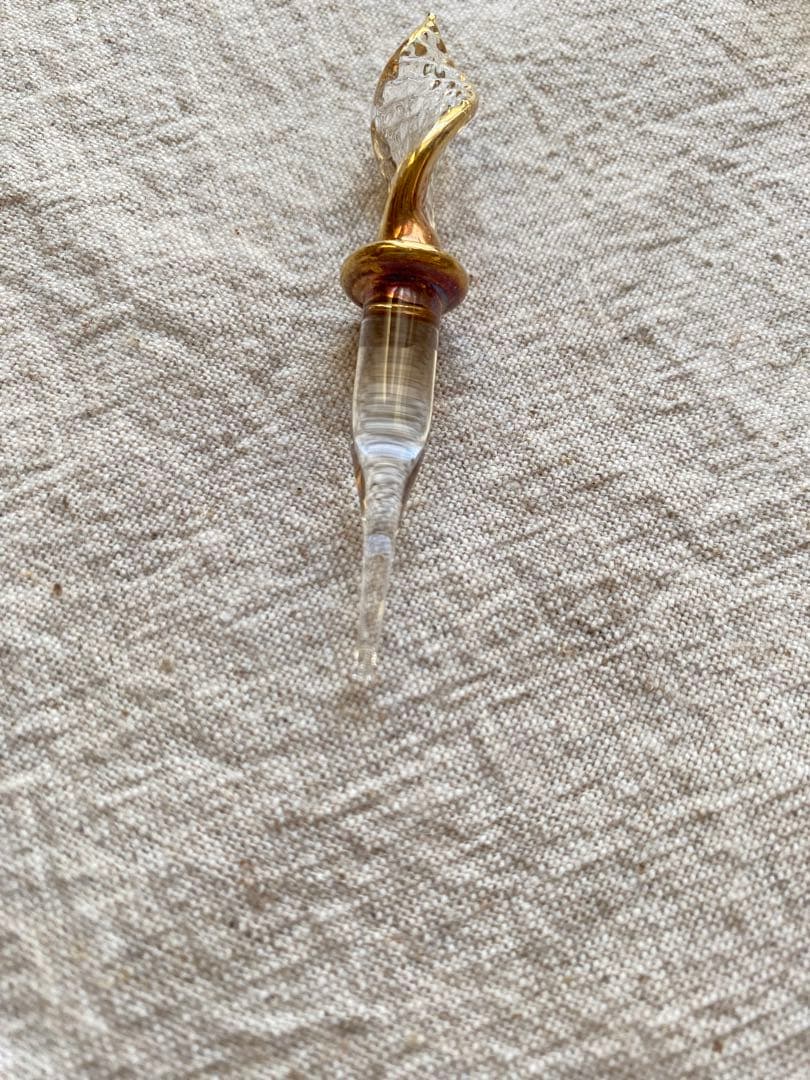 香水瓶　エジプト土産　パフューム　ガラス細工　アンティーク　一輪挿し