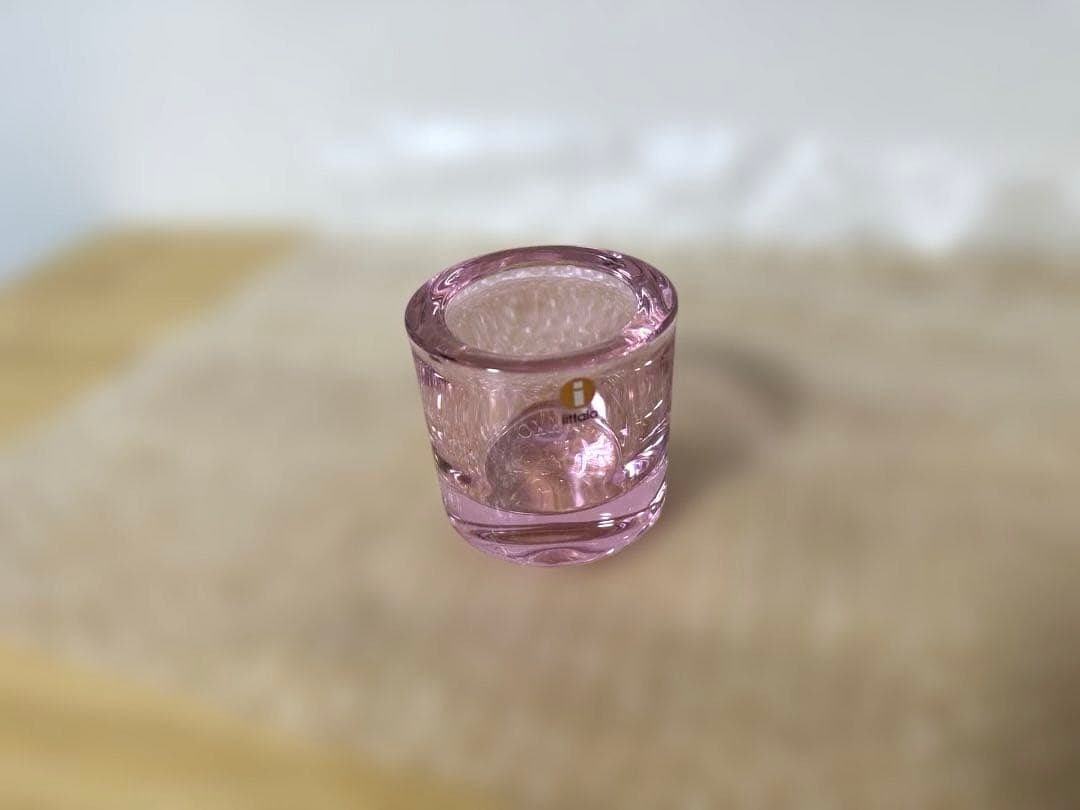 ま*ゆ様  kivi ガラスキャンドルホルダー 2個セット　黄色