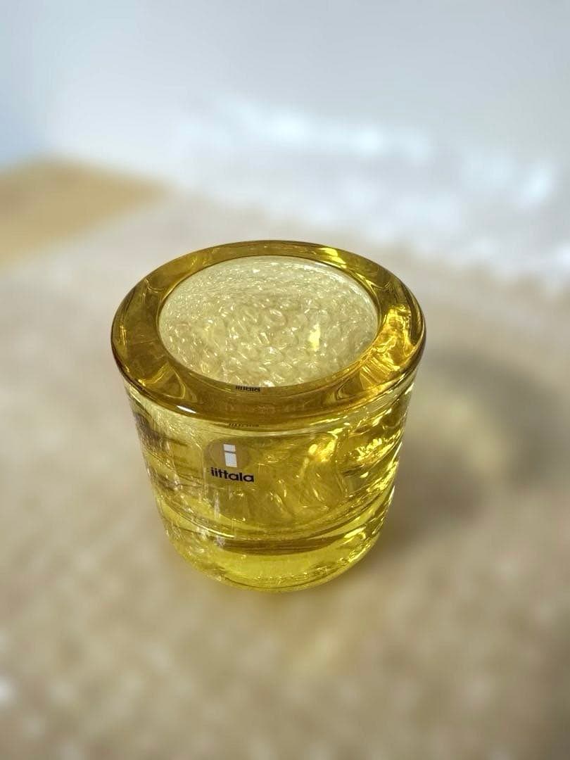 ま*ゆ様  kivi ガラスキャンドルホルダー 2個セット　黄色