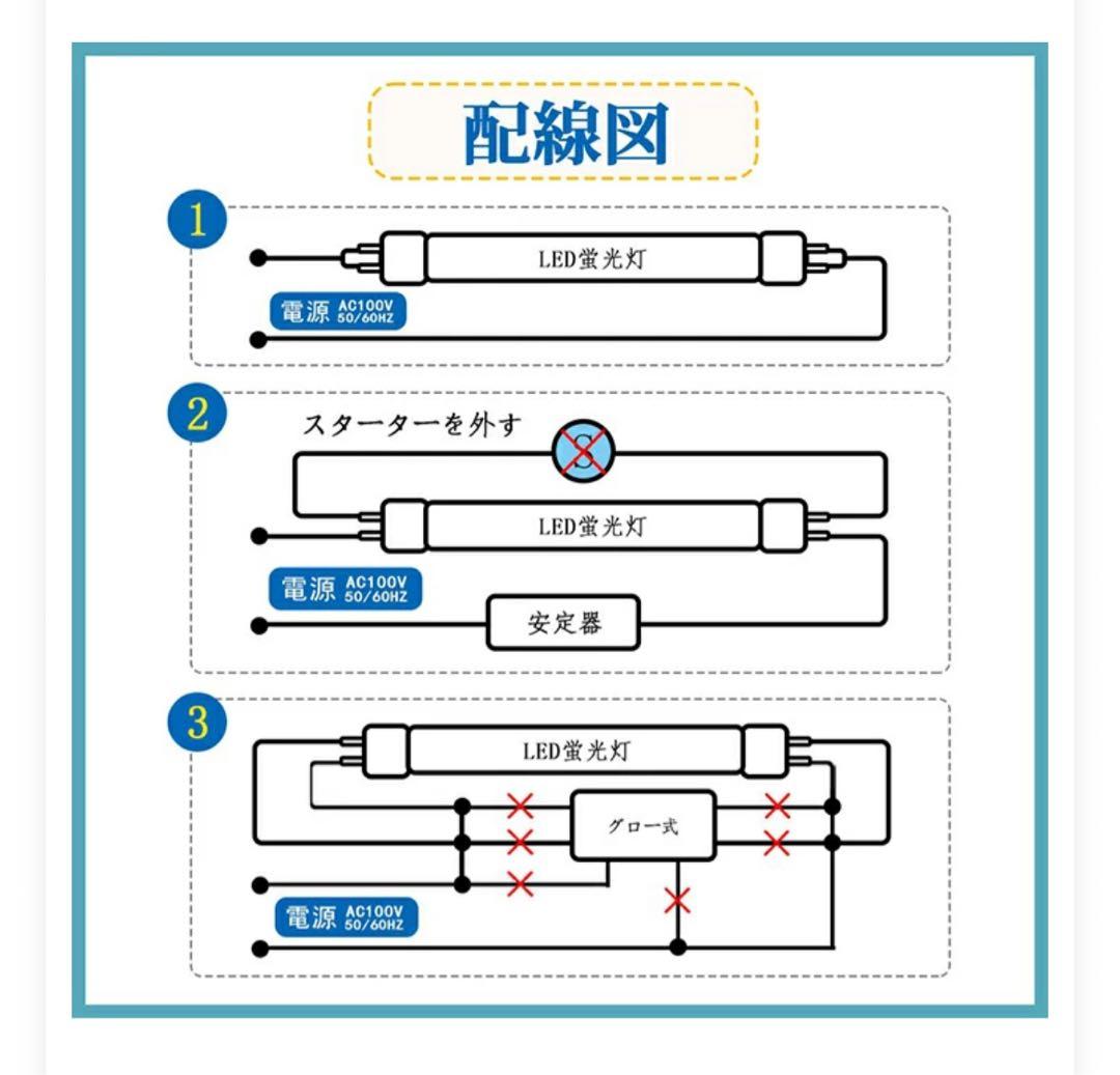 LED蛍光灯 40W形 直管 120cm 【20本セット】