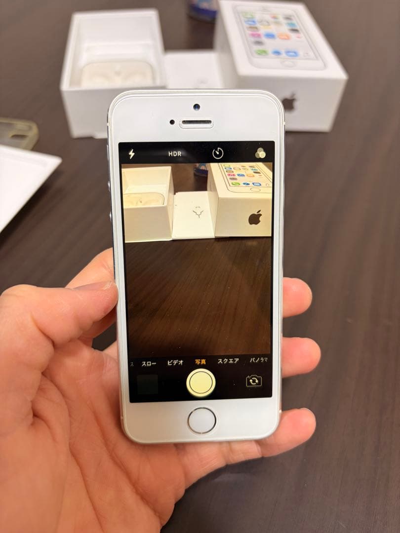 【美品】iPhone 5s 32GB シルバー （ワイモバイル端末）箱、ケース付