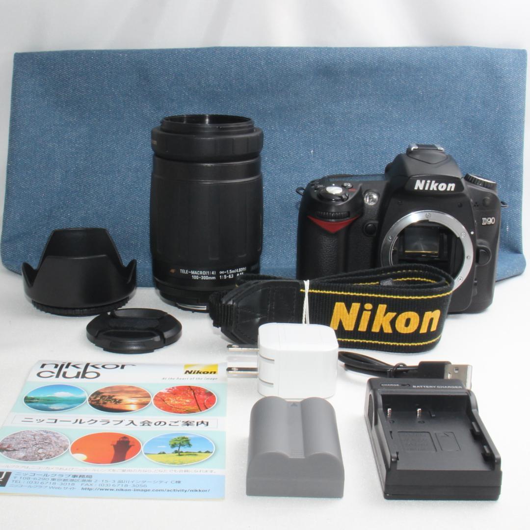 ❤️新品バッグ付き❤️Nikon D90 超望遠 300mm レンズセット❤️