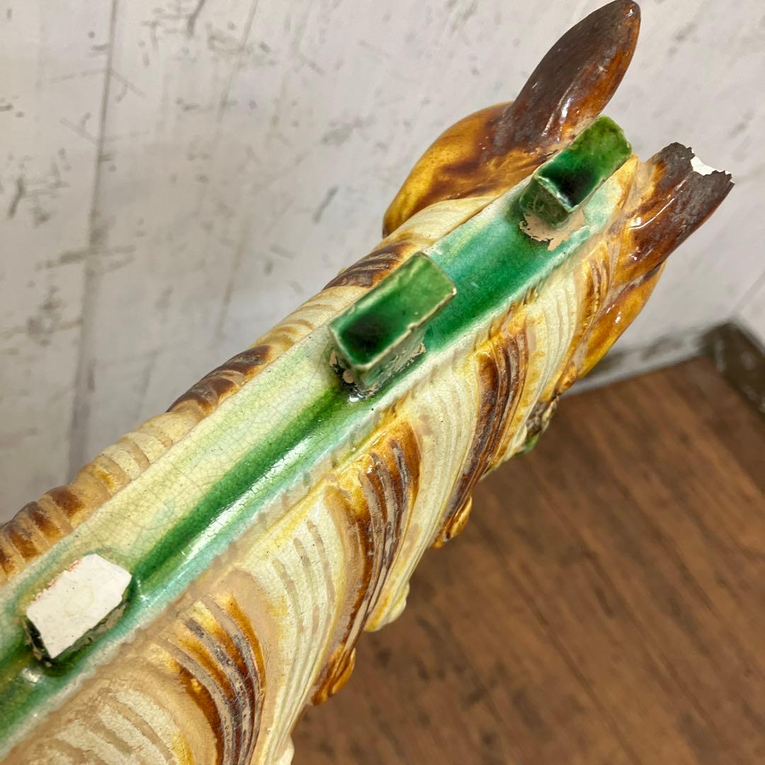 B-壁 中国美術 唐三彩 三彩馬 陶器製 馬置物 馬俑 ホースフィギュア 乗馬