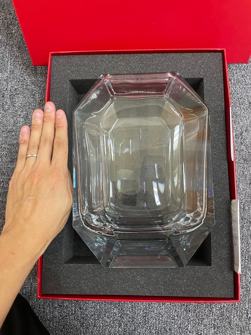 Baccarat バカラ クリアベース オクトゴン　定価¥198,000