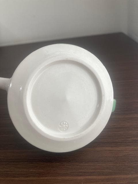 京焼　陶あん　煎茶器　急須　スミレ