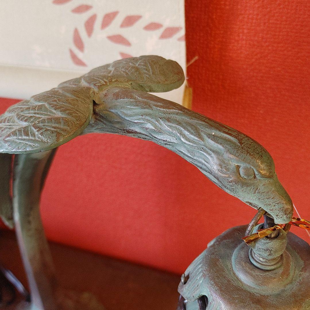 ステンドテーブルランプ タカ ワシ ステンドグラス かっこいい ランプ