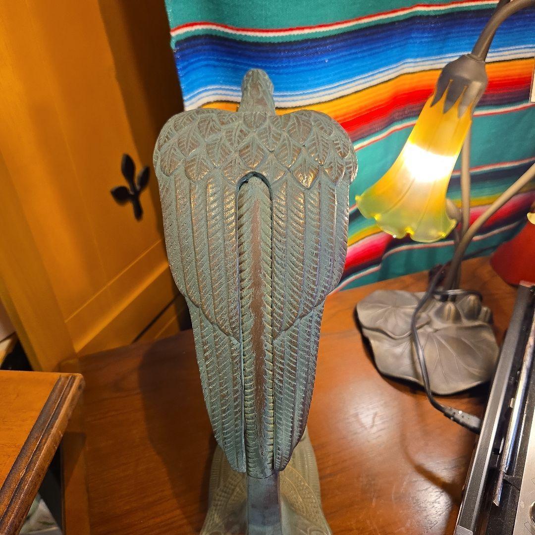 ステンドテーブルランプ タカ ワシ ステンドグラス かっこいい ランプ