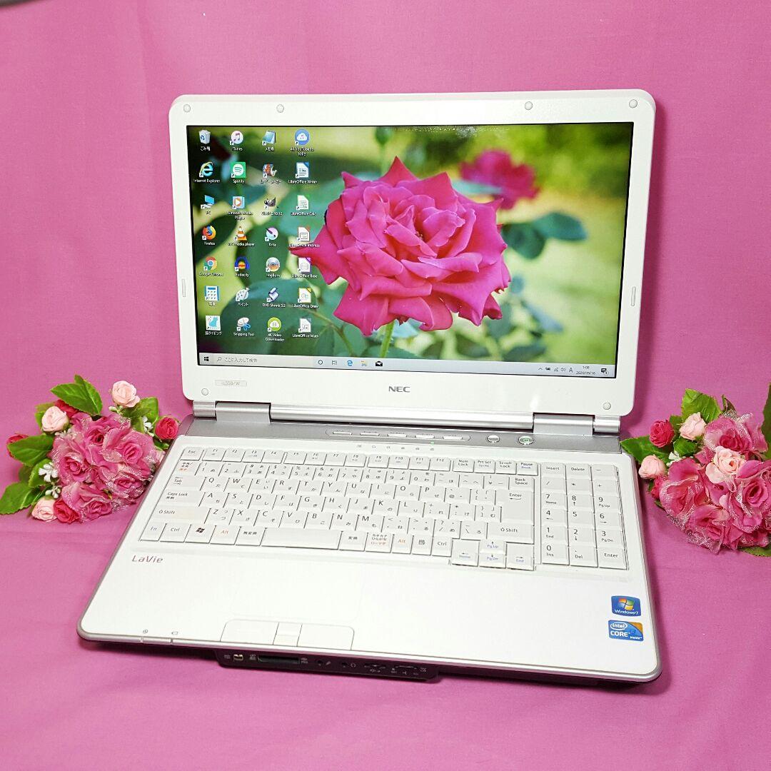 Win10❥キラキラ白色❥NEC❥LaVie❥大容量500G❥テンキ❥オフィス❥