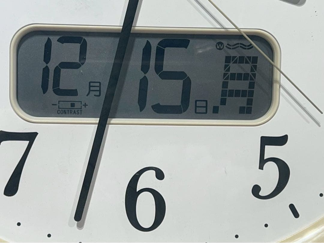 SEIKO セイコー 掛時計 KX348B 温度計 湿度計 電波時計