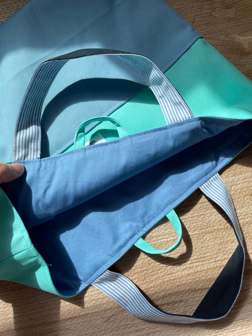 バイカラーの3点セット＊ミントブルー