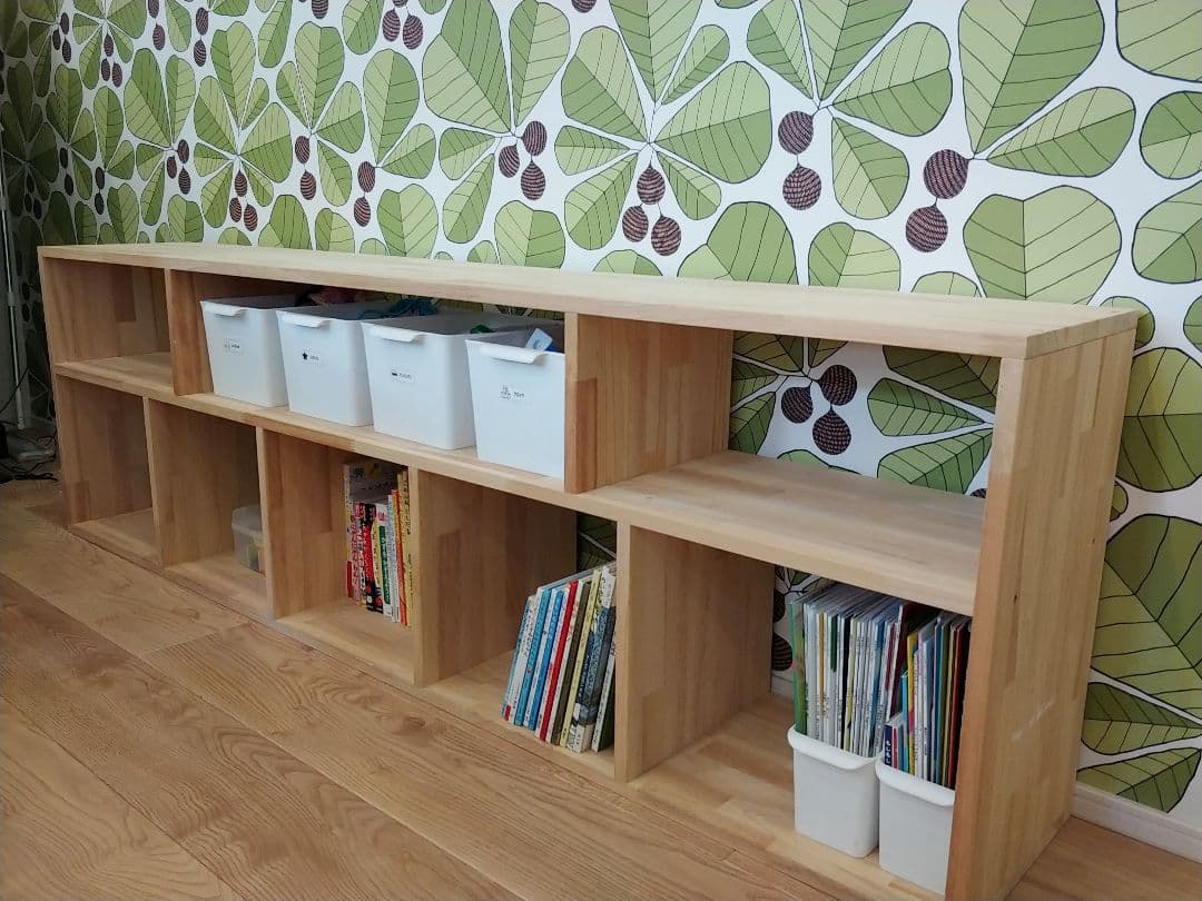 Kan　おもちゃ棚　木製棚　✨　木製ハンドメイド　絵本棚　モンテッソーリ