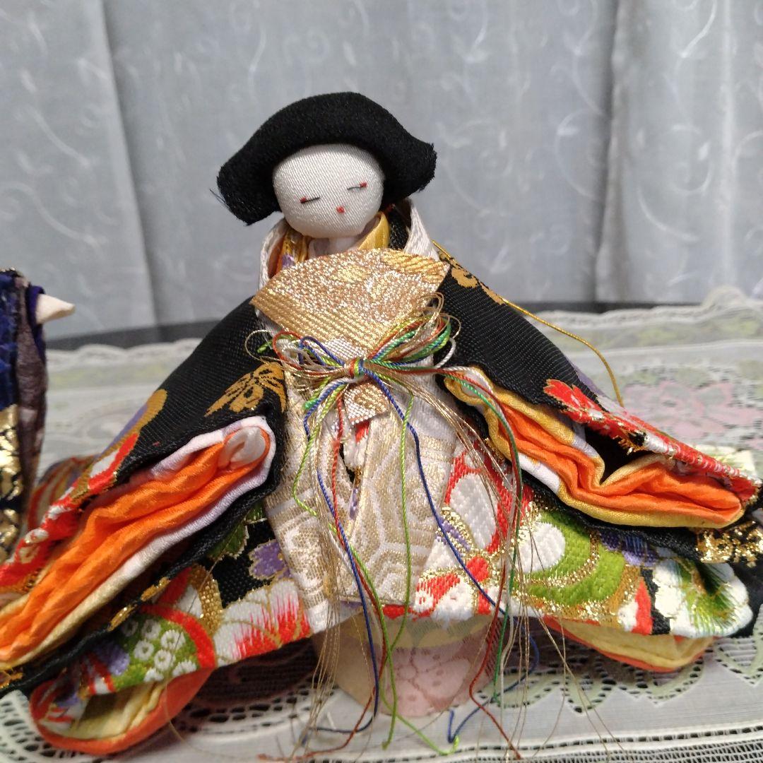 高級正絹帯地手作りお雛様