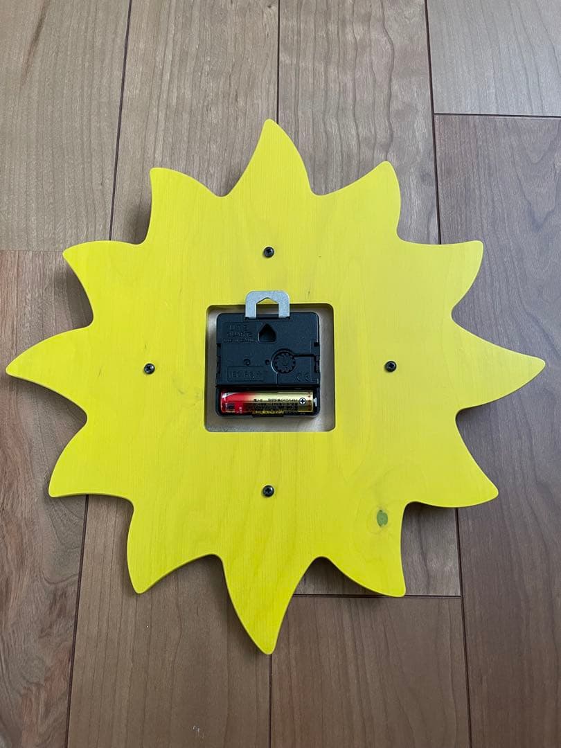 HABA ハバ 時計 木製 ドイツ製 知育 掛時計 黄色 青 赤 知育玩具