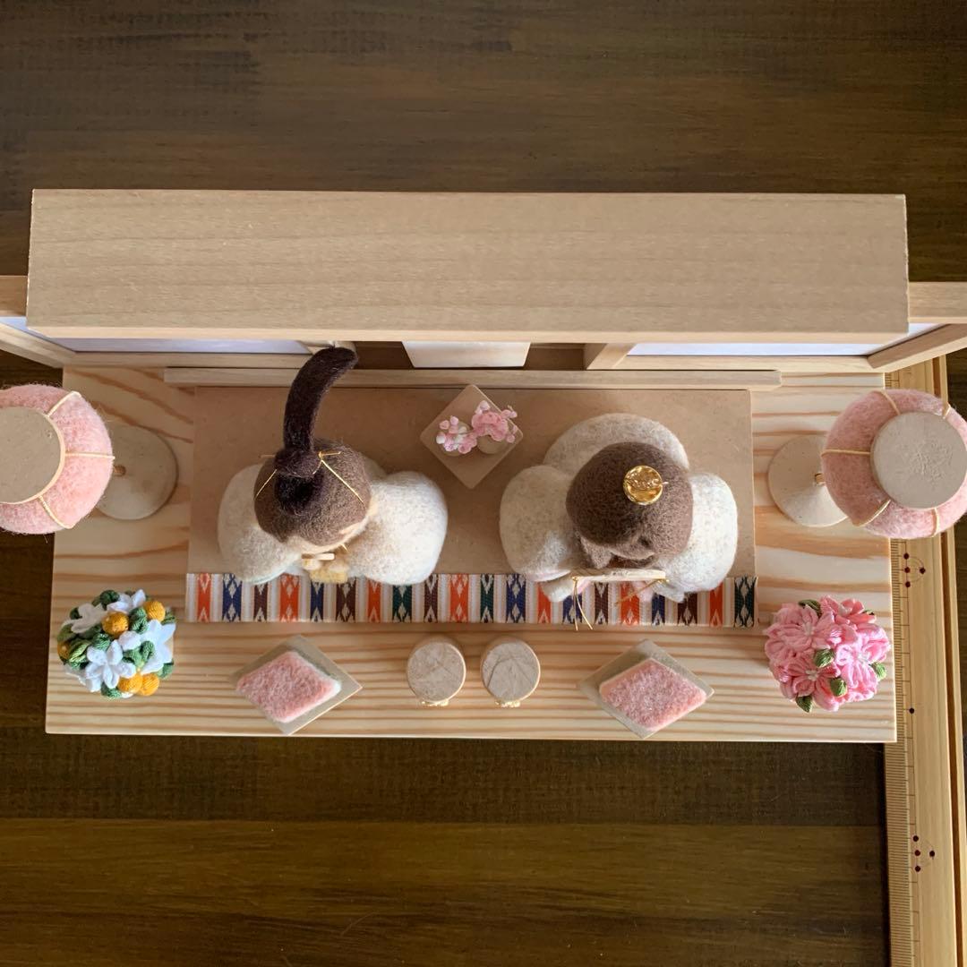 ぷ*子様 羊毛フェルト　ひな祭り　ひな人形