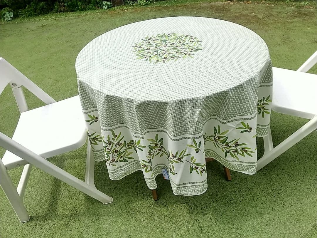 南仏プロバンスプリントテーブルクロス「ニョンスカーキ」