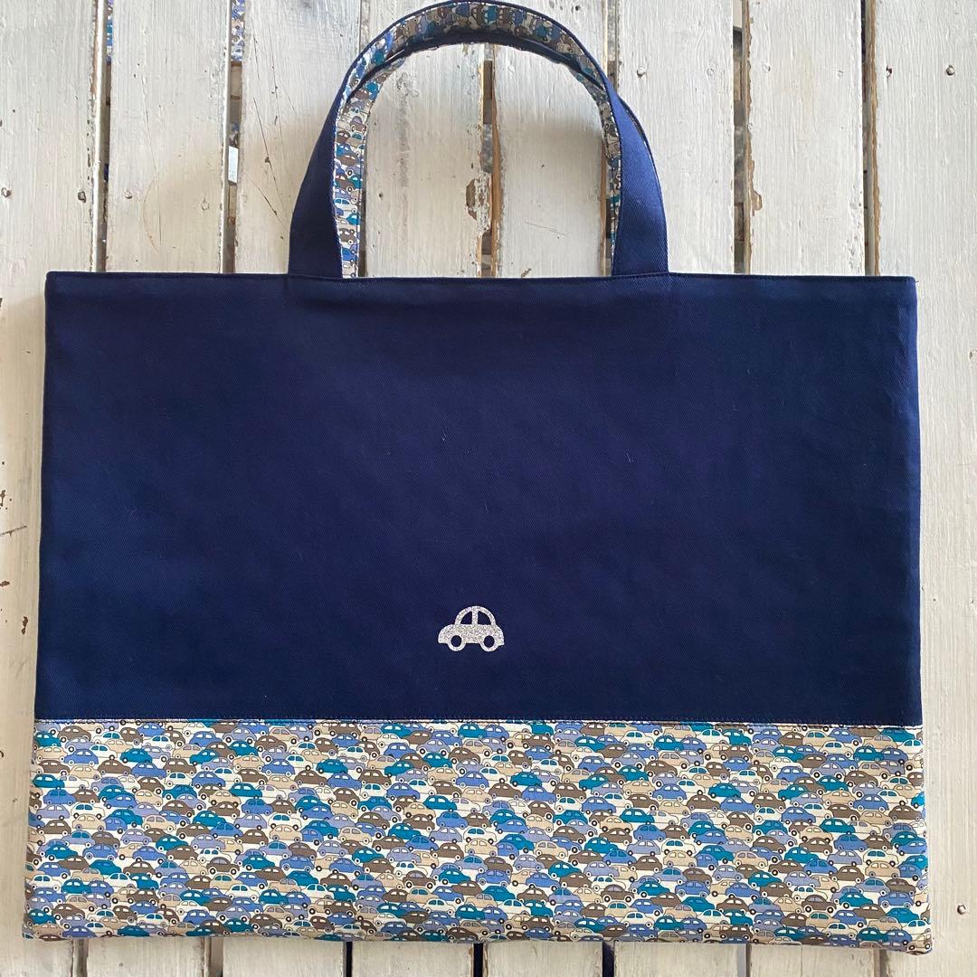 SUZU⋈*様☆男の子用リバティカーズ×ワッペンレッスンバッグ他オーダー