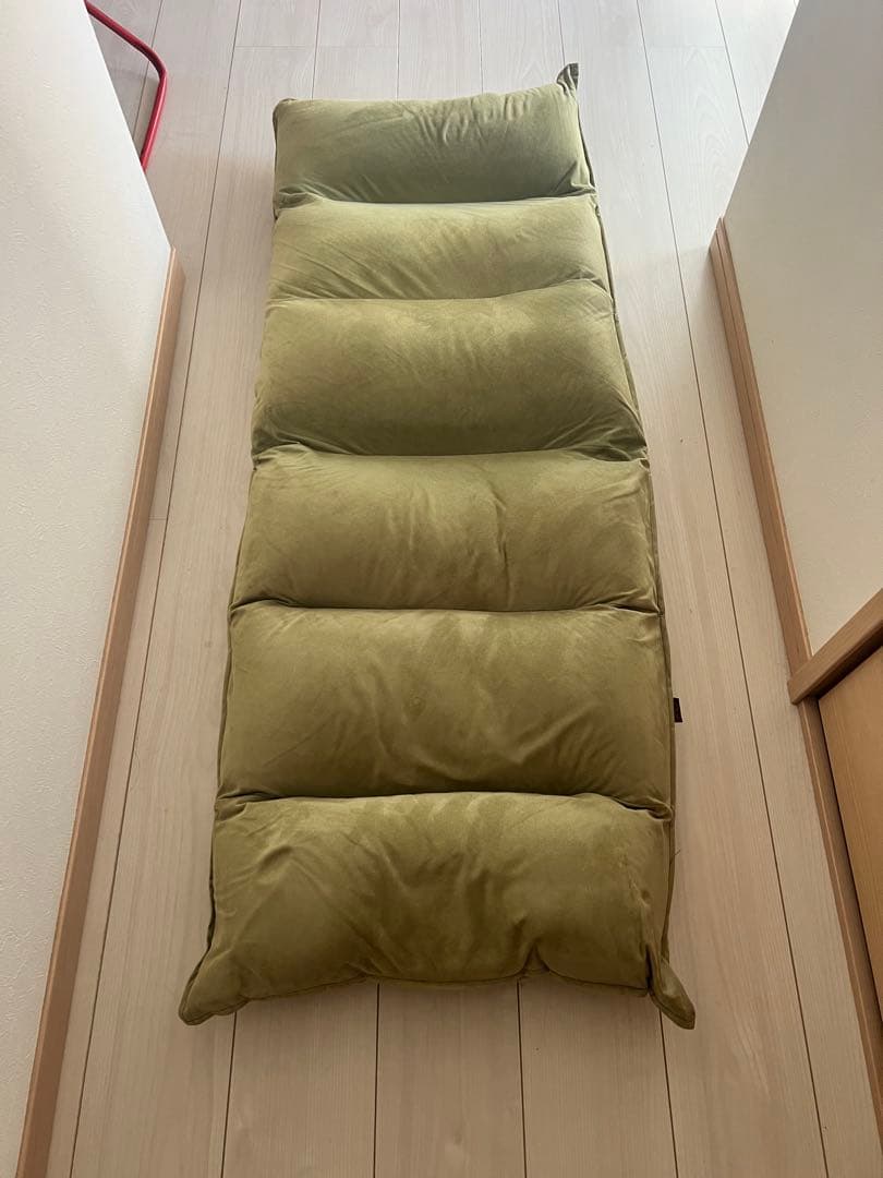 オリーブグリーン リクライニングソファ