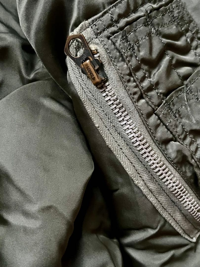 70's U.S.A.F MA-1 フライトジャケット 実物 Eタイプ Mサイズ