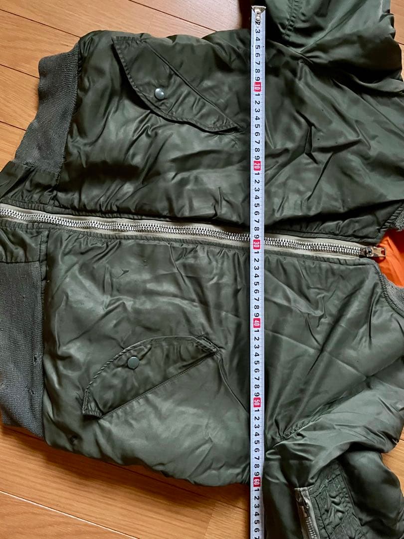 70's U.S.A.F MA-1 フライトジャケット 実物 Eタイプ Mサイズ