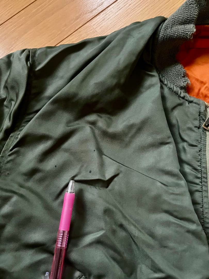 70's U.S.A.F MA-1 フライトジャケット 実物 Eタイプ Mサイズ