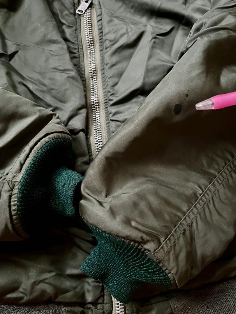 70's U.S.A.F MA-1 フライトジャケット 実物 Eタイプ Mサイズ