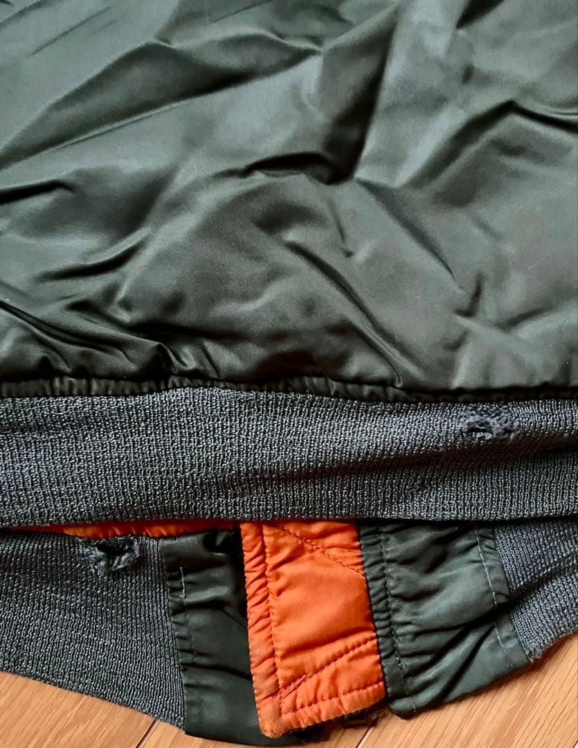 70's U.S.A.F MA-1 フライトジャケット 実物 Eタイプ Mサイズ