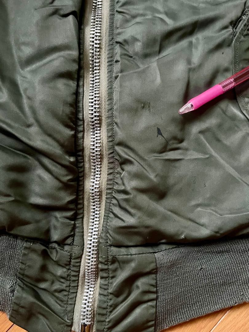 70's U.S.A.F MA-1 フライトジャケット 実物 Eタイプ Mサイズ