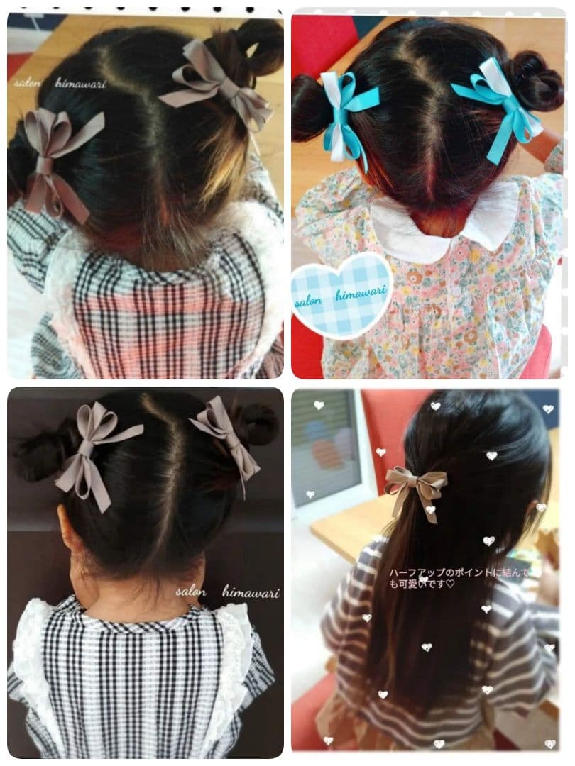 再販７【ラズベリーピンク】ナチュラルリボン♡ヘアゴム