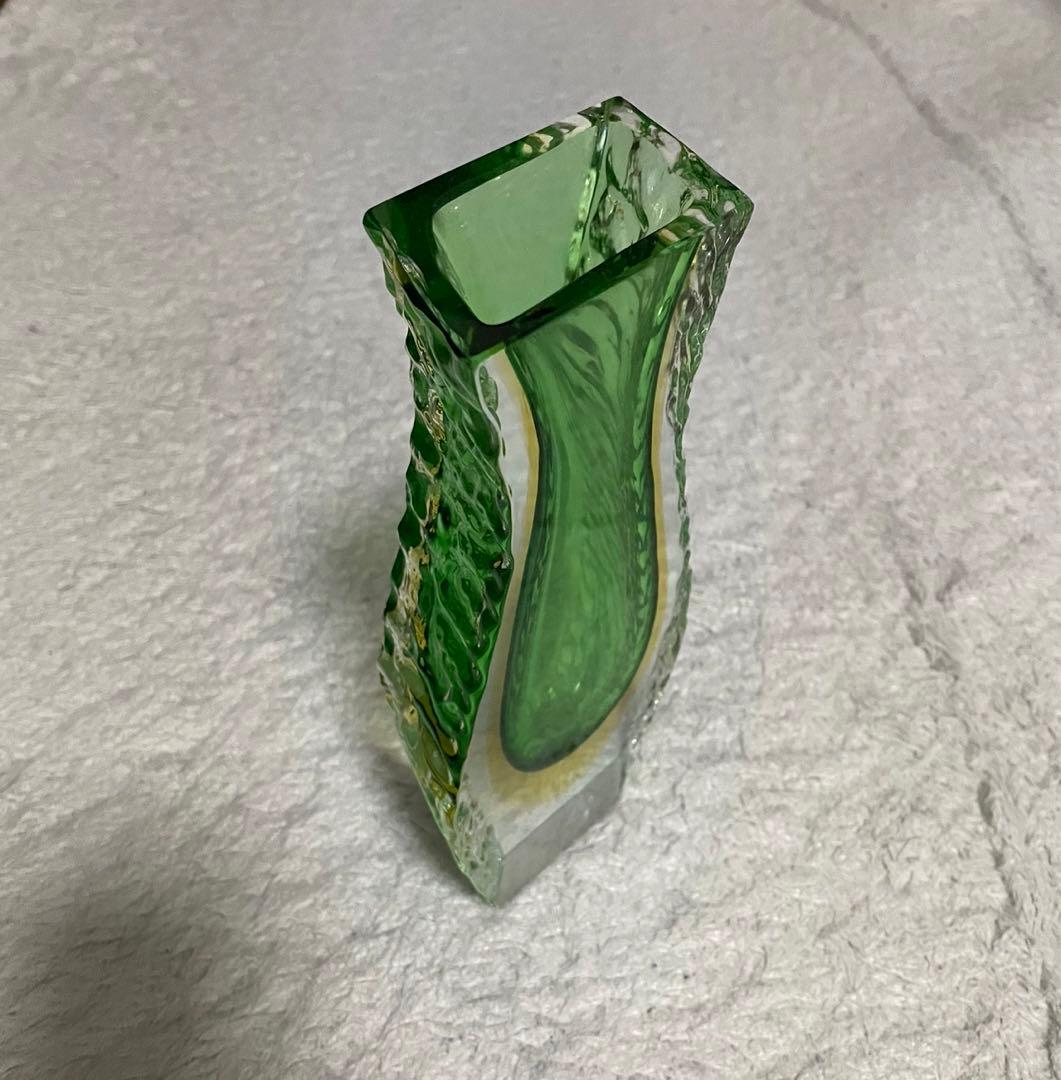 MURANO クリスタル　イタリア製　花瓶