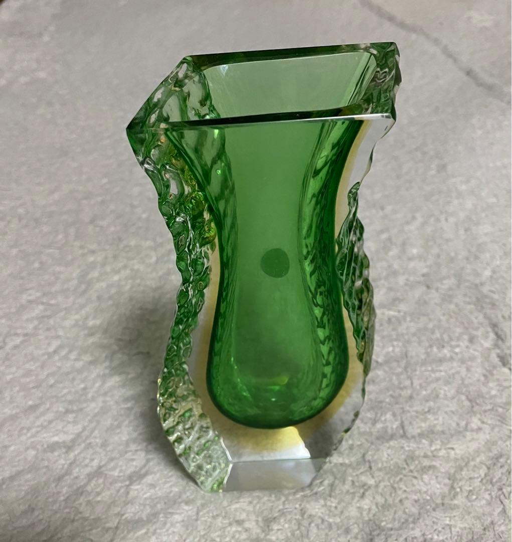 MURANO クリスタル　イタリア製　花瓶