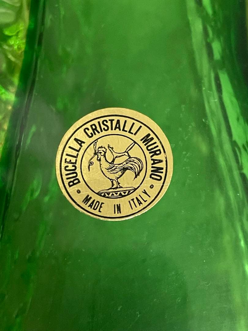 MURANO クリスタル　イタリア製　花瓶