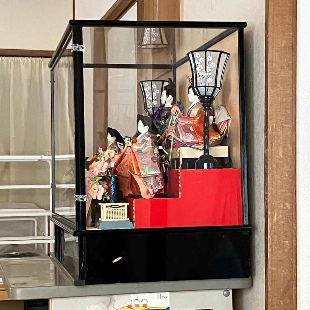 オルゴール付　ぼんぼり電灯付　お雛様　雛飾り　人形の久月　親王官女飾