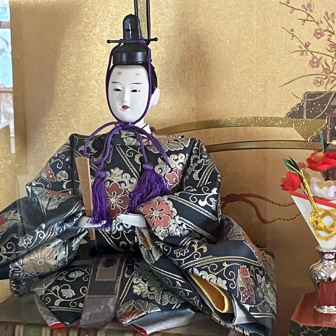 オルゴール付　ぼんぼり電灯付　お雛様　雛飾り　人形の久月　親王官女飾