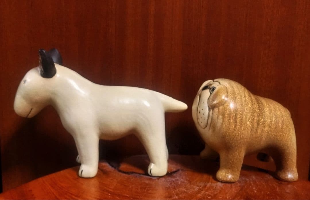 リサラーソン ケンネルブルテリア＆ケンネルブルドッグ 北欧 美品