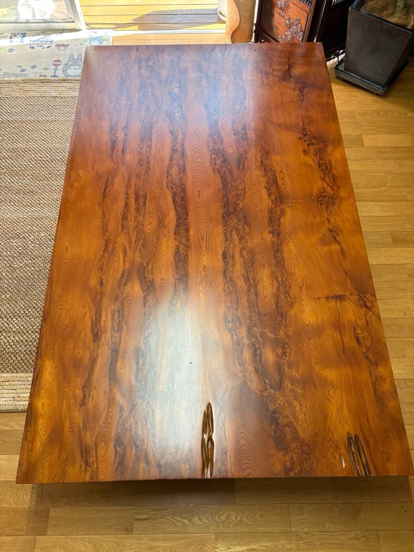 屋久杉一枚板　テーブル　机　希少