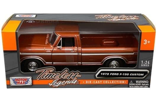 ミニカー MOTORMAX 1/24 1979 FORD F-150 BROWN