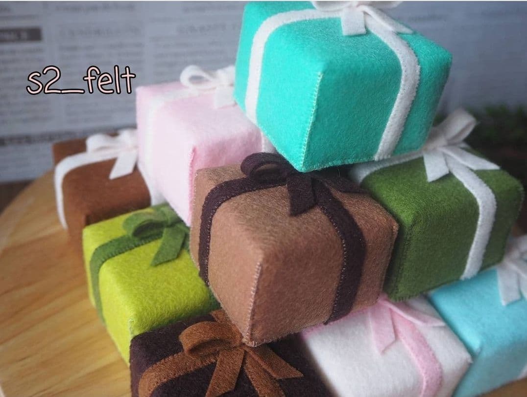 フェルトおままごと Boxケーキ