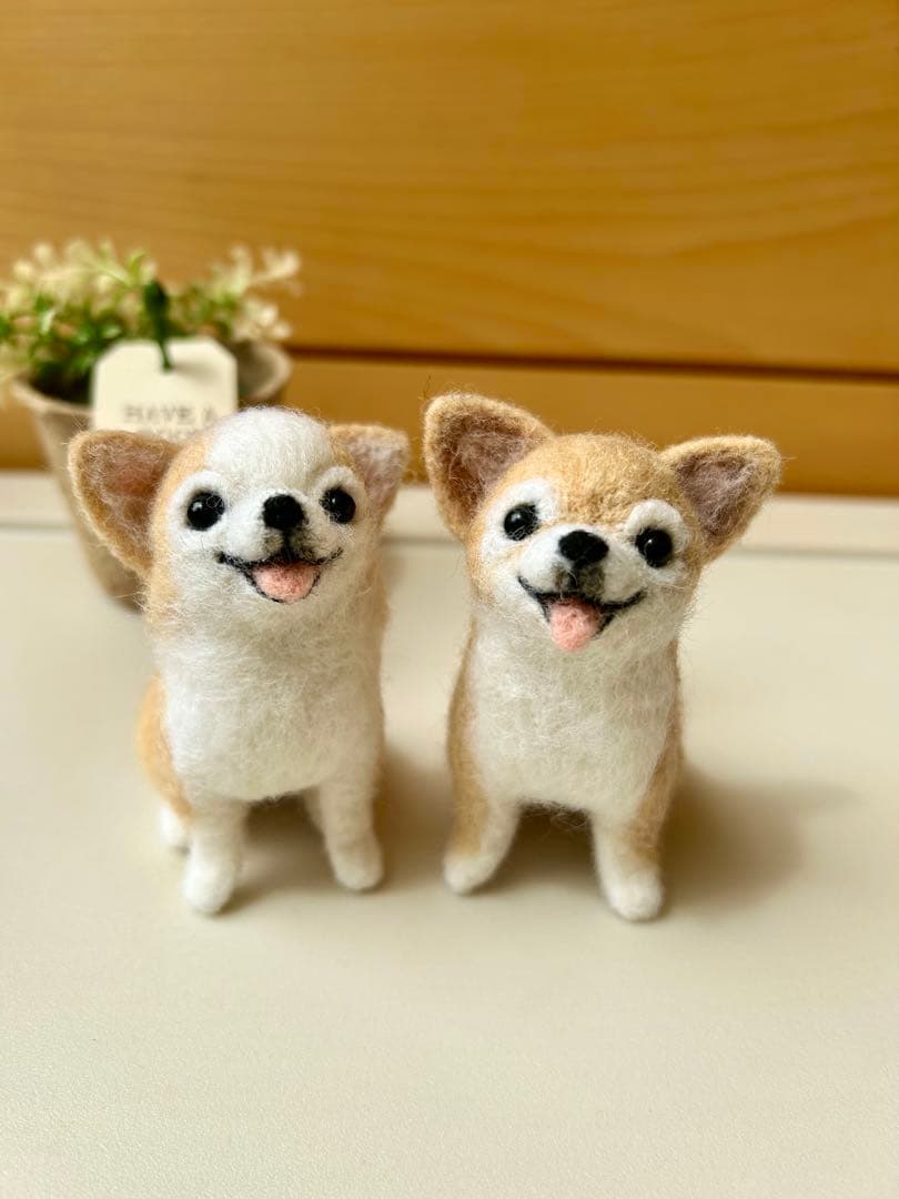 クレス110♪チワワちゃん 犬 羊毛フェルト ハンドメイド