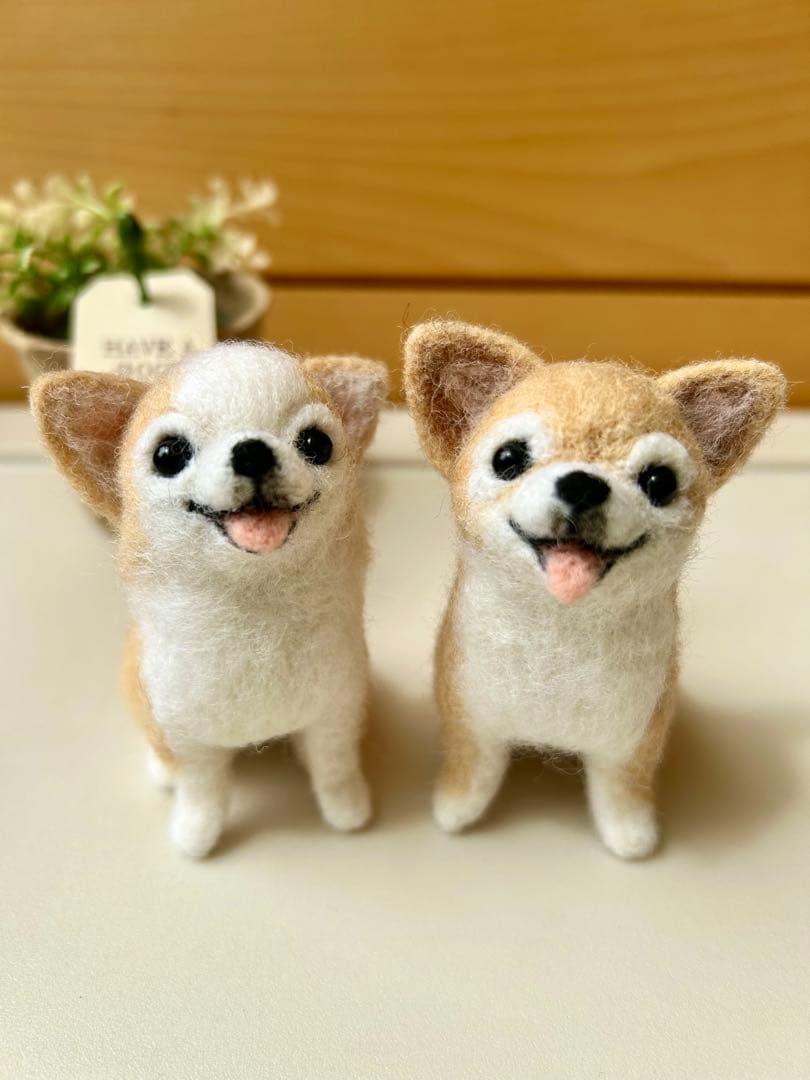 クレス110♪チワワちゃん 犬 羊毛フェルト ハンドメイド