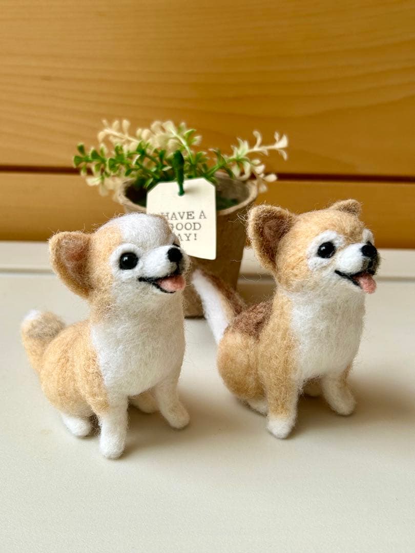 クレス110♪チワワちゃん 犬 羊毛フェルト ハンドメイド