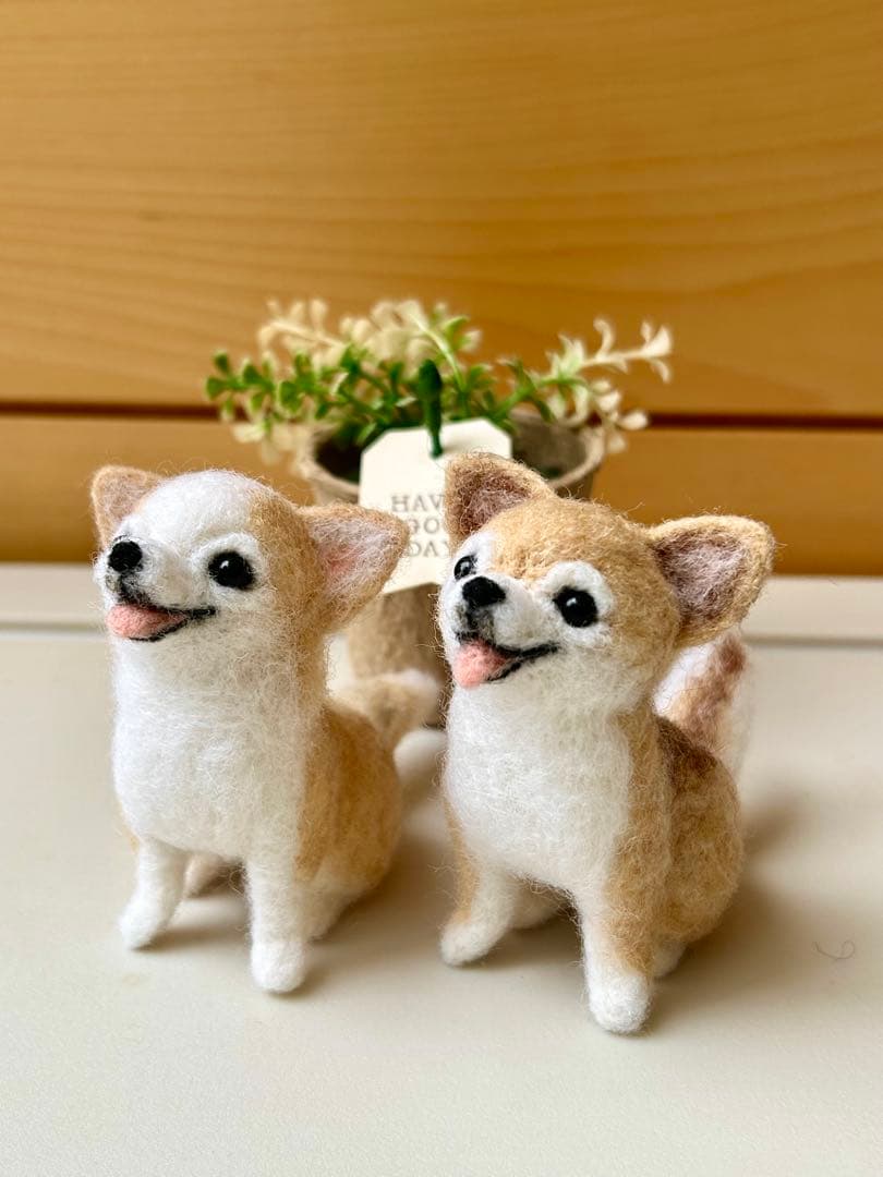 クレス110♪チワワちゃん 犬 羊毛フェルト ハンドメイド