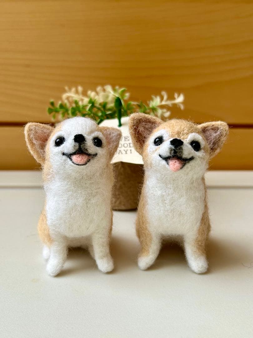 クレス110♪チワワちゃん 犬 羊毛フェルト ハンドメイド