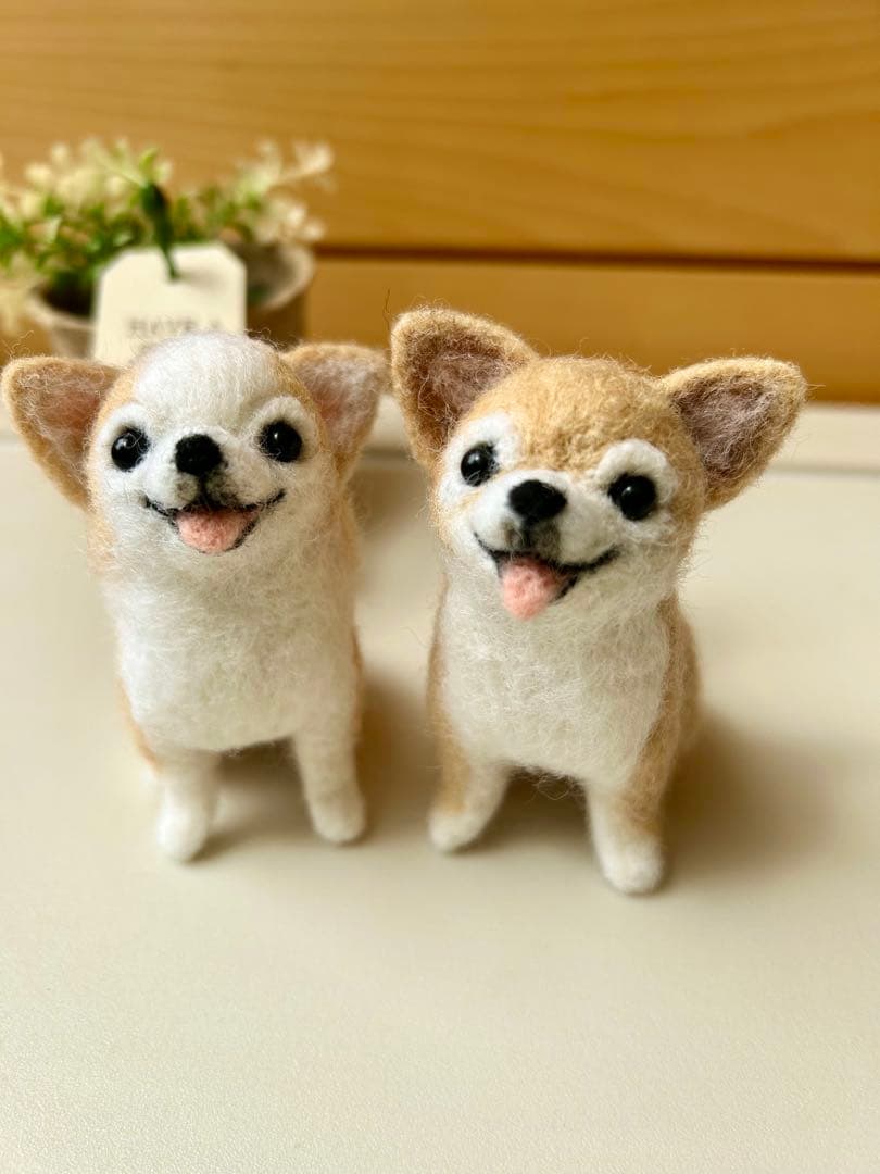 クレス110♪チワワちゃん 犬 羊毛フェルト ハンドメイド
