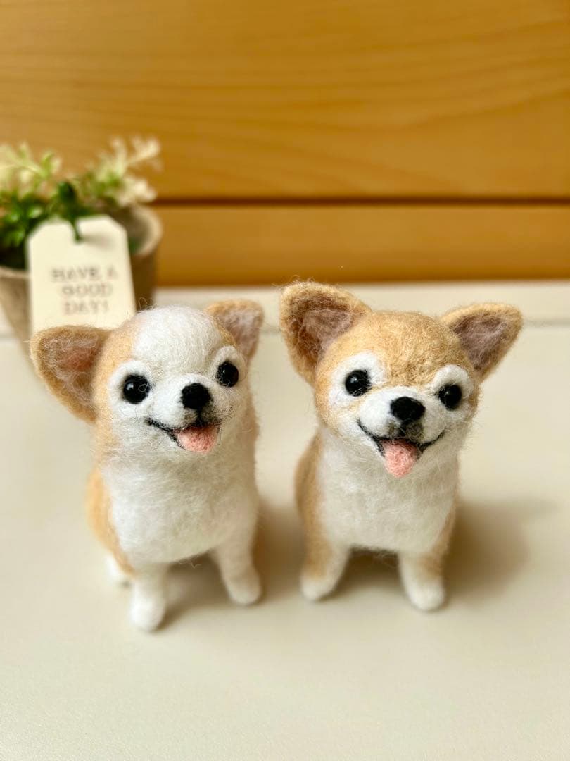 クレス110♪チワワちゃん 犬 羊毛フェルト ハンドメイド